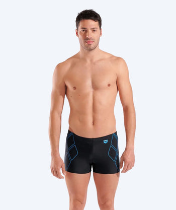 Arena Trunks für Herren - Graphic - Schwarz/Hellblau