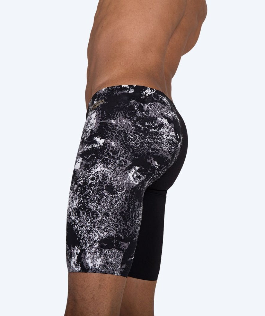 Speedo lange Badehose für Herren - Allover Digital - Schwarz/weiß