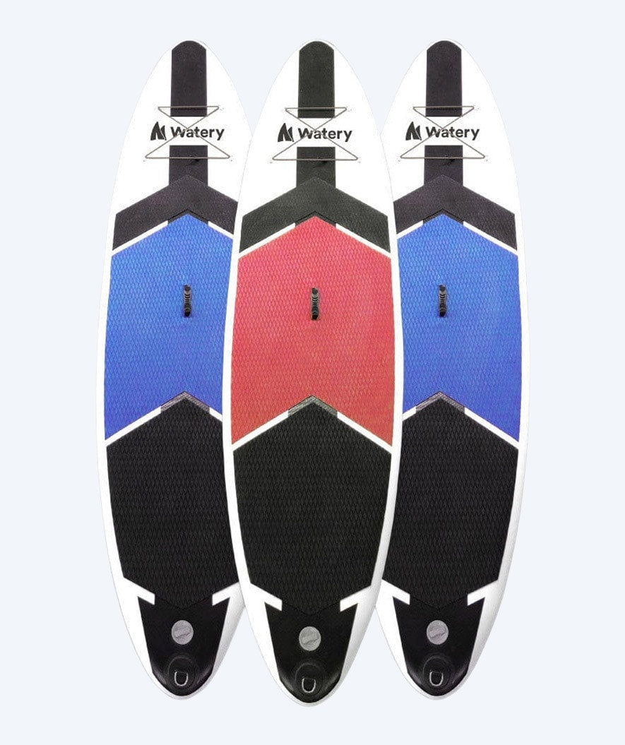 Paketangebot: 3x Watery Global Aufblasbares SUP PaddleBoard 10'6 - Rot/blau