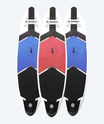 Paketangebot: 3x Watery Global Aufblasbares SUP PaddleBoard 10'6 - Rot/blau