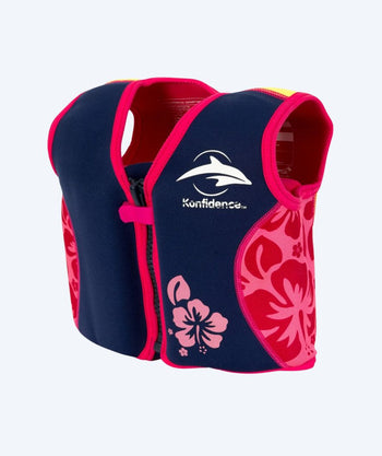 Konfidence Schwimmweste für Kinder (2-12) - Original - Dunkelblau/Rosa