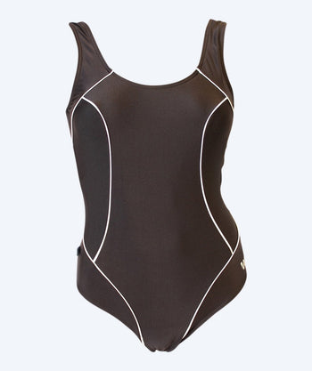 Mirou Badeanzug für Damen in Plus Size - Classic 241s - Schwarz/Weiss