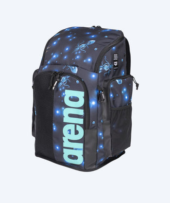 Arena Schwimmtasche - Spiky - Schwarz/hellblau