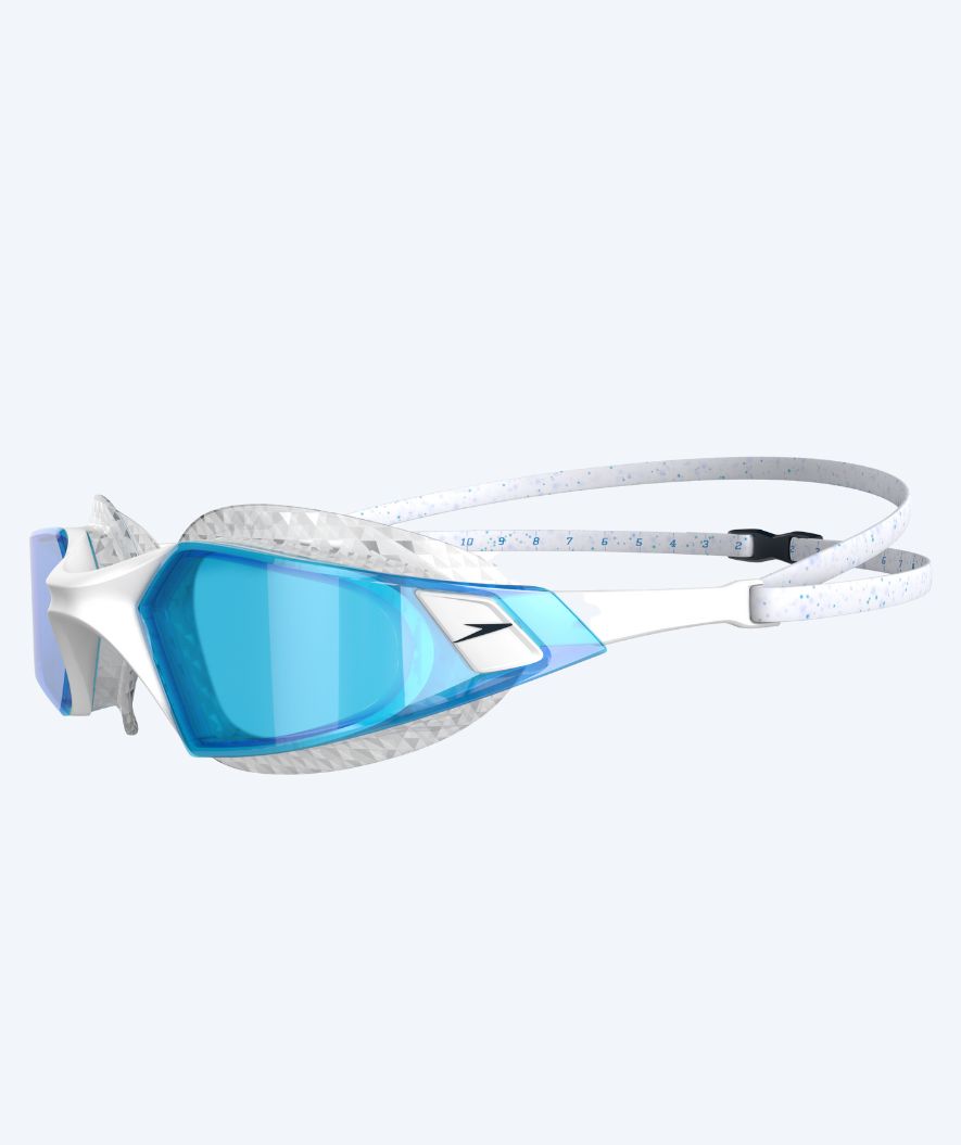 Speedo Freiwasser Schwimmbrille - AquaPulse Pro - Weiß/blau