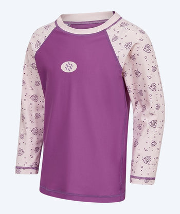 Watery UV Shirt für Kinder - Brandman Long Sleeve Rashguard - Rosa/Lila