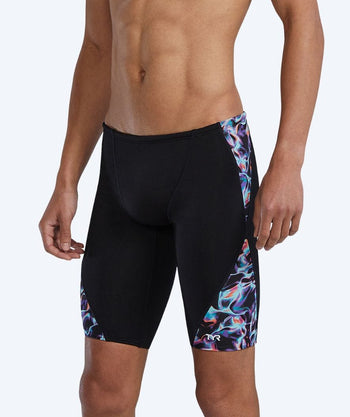 TYR lange Badehose für Herren - Durafast Energia Blade Splice - Schwarz/mehrfarbig