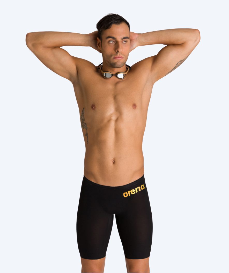 Arena Wettkampf Badehose für Herren - Carbon Air 2 - Schwarz/gold