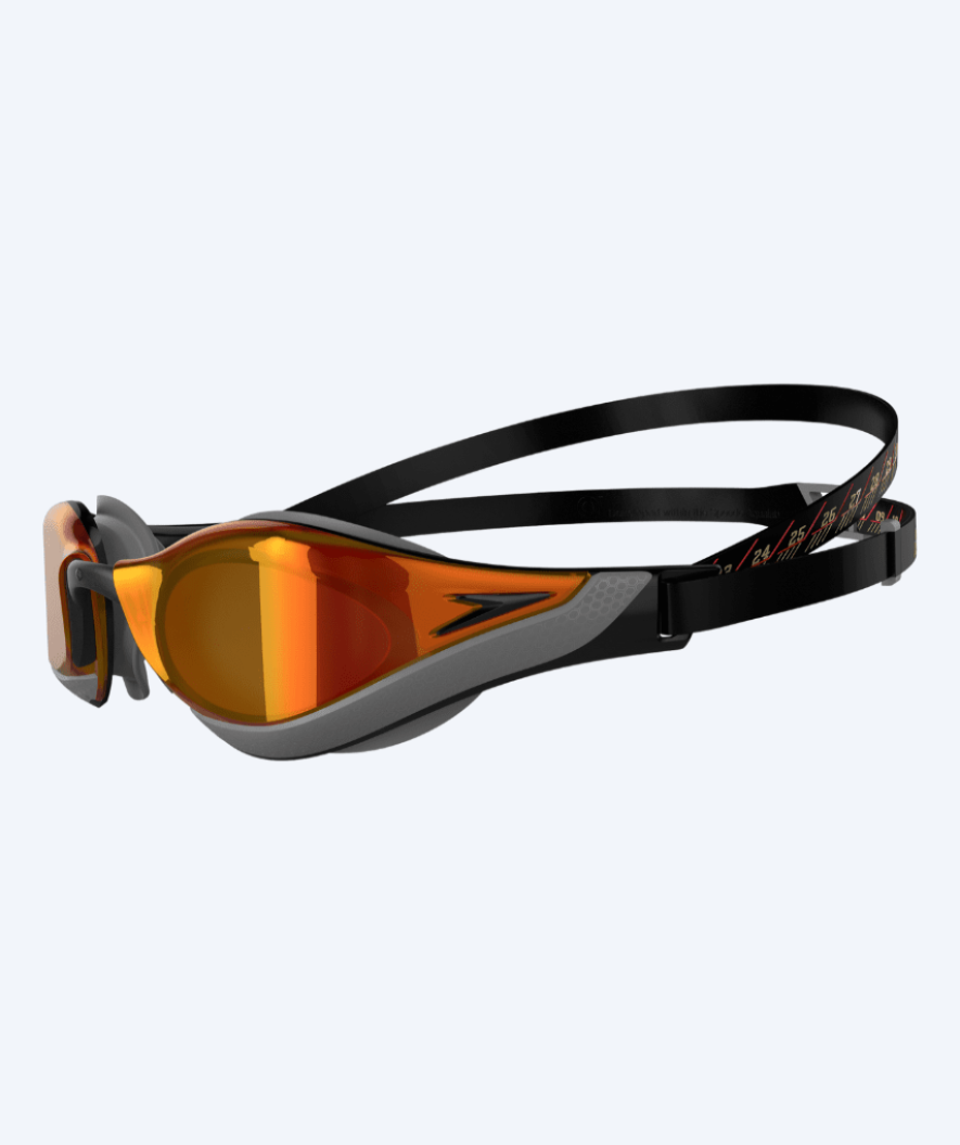 Speedo Elite Schwimmbrille - Fastskin Pure Focus -  Schwarz/rot