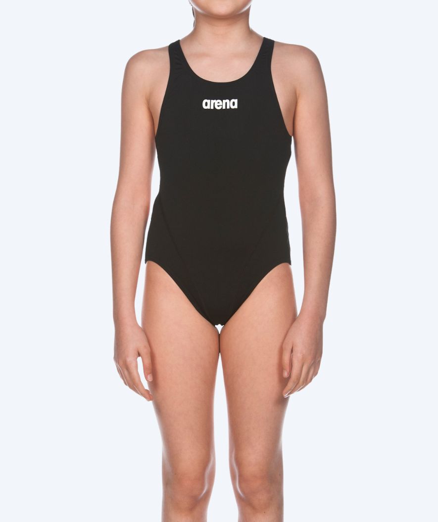 Arena Badeanzug für Mädchen - Solid Swim Tech - Schwarz