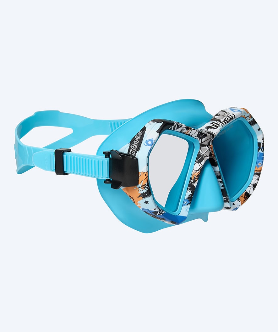 Watery Tauchmaske für Junioren (8-15) - Riku Camo - Blau