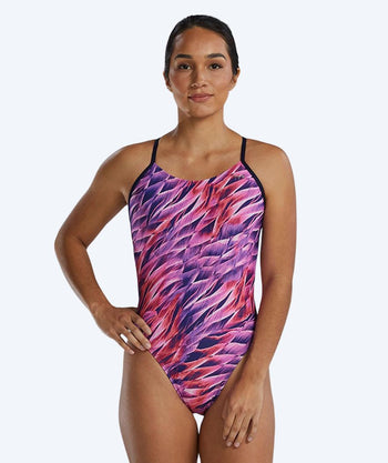 TYR Badeanzug für Damen - Durafast Elite Falcon - Lila/rosa