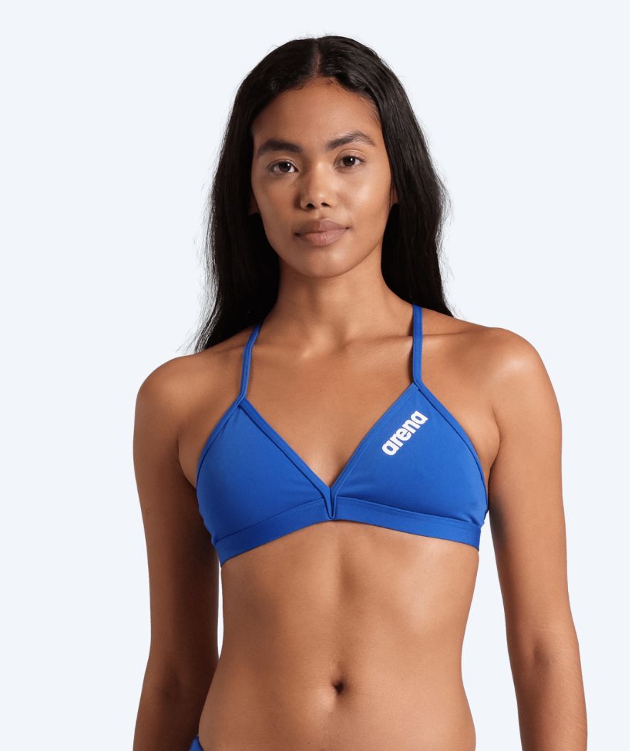 Arena Bikini Oberteil für Damen - Solid Tie Back - Blau