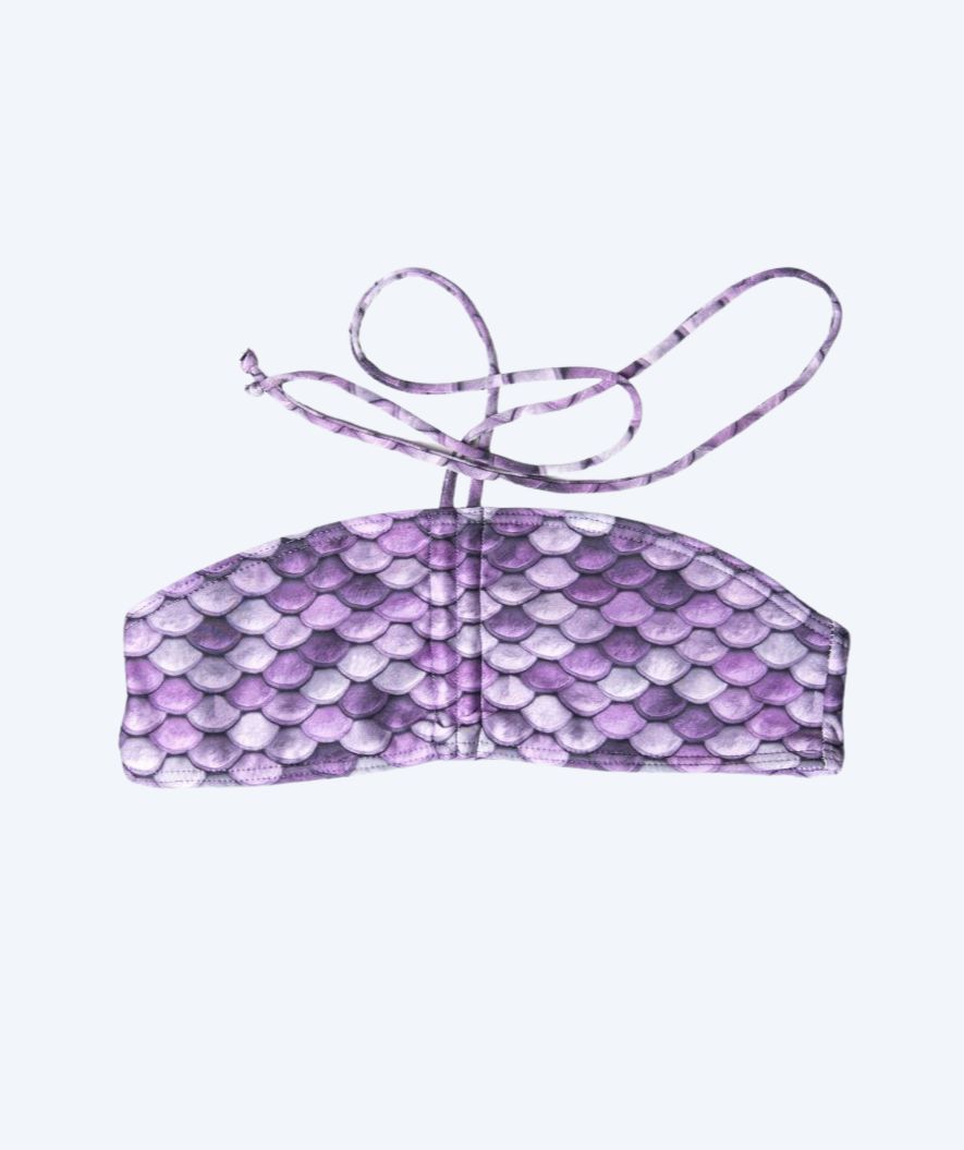 Kuaki Mermaids Meerjungfrau Bikini Top für Mädchen - Lila