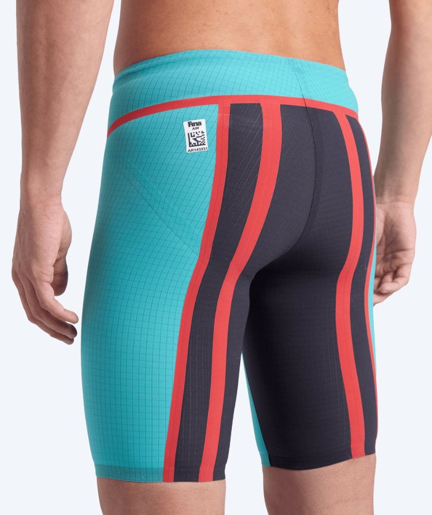 Arena Wettkampf Badehose für Herren - Carbon Core FX - Türkis/rot