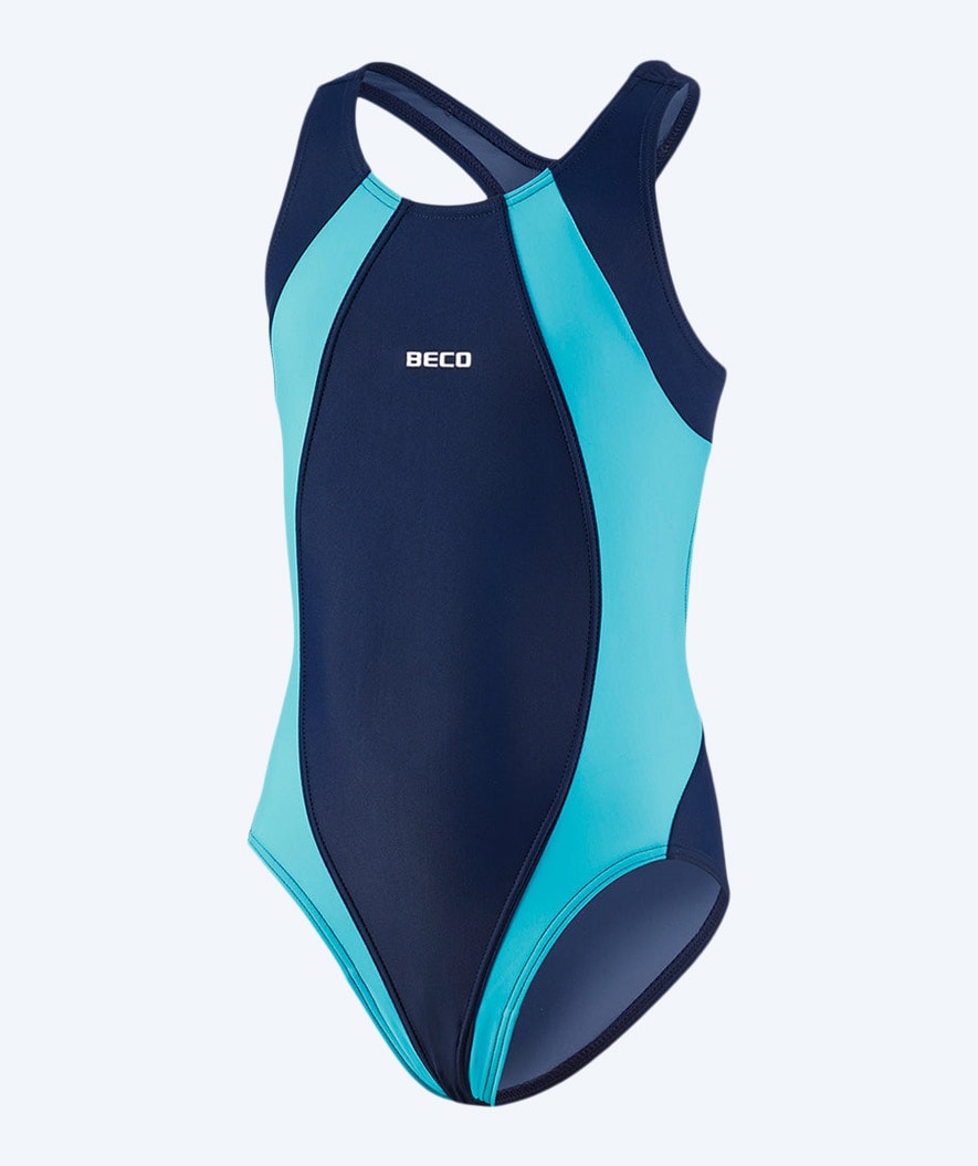 Beco Badeanzug für Mädchen - Maxpower - Dunkelblau/Hellblau
