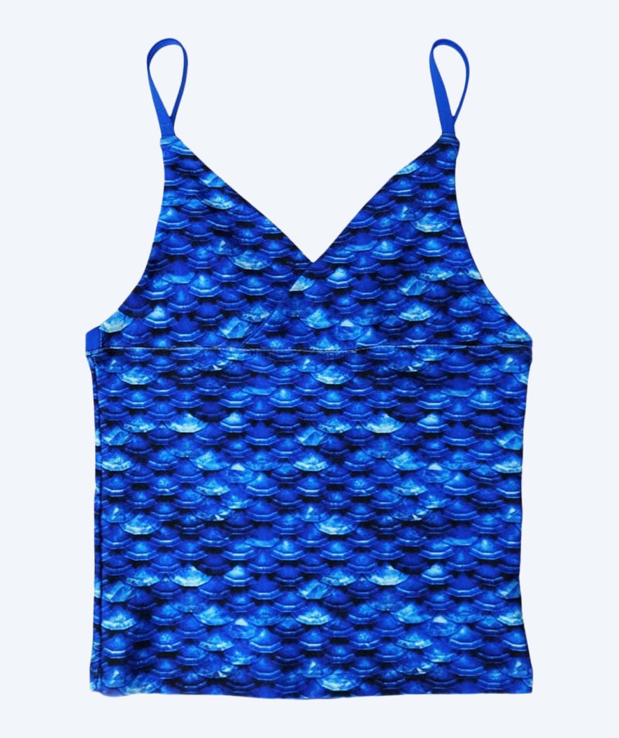 Fin Fun Tankini Top für Mädchen - Arctic Blue