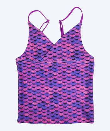 Fin Fun Tankini Top für Mädchen - Asian Magenta (Lila)