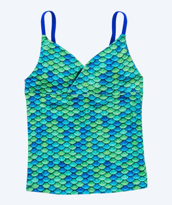 Fin Fun Tankini Top für Mädchen - Aussie Green