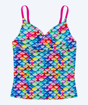 Fin Fun Tankini Top für Mädchen - Rainbow Reef