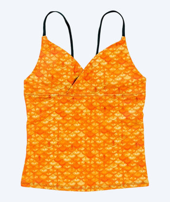 Fin Fun Tankini Top für Mädchen - Tropical Sunrise