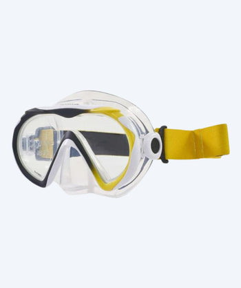 Aqualung Tauchmaske für Erwachsene (ab 12 Jahre) - Compass - Schwarz/Gelb