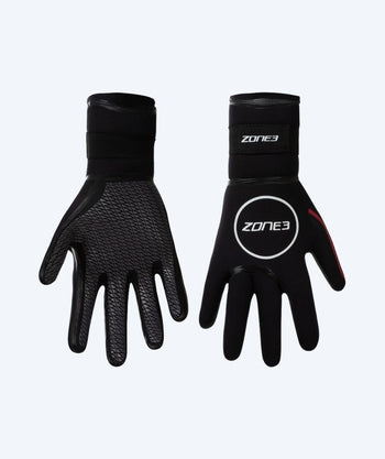 ZONE3 Neoprenhandschuhe - Heat-Tech (3.5mm) - Schwarz/Rot