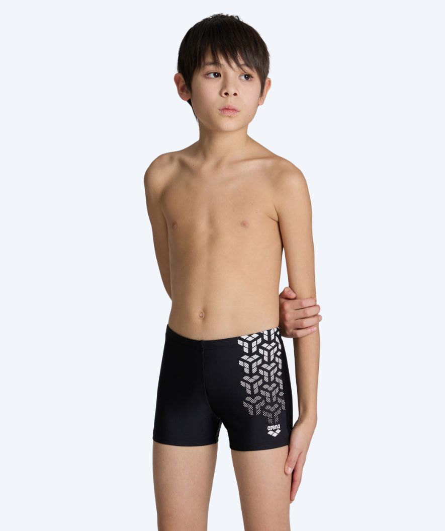 Arena quadratische Badehose für Jungen - Kikko - Schwarz/weiß