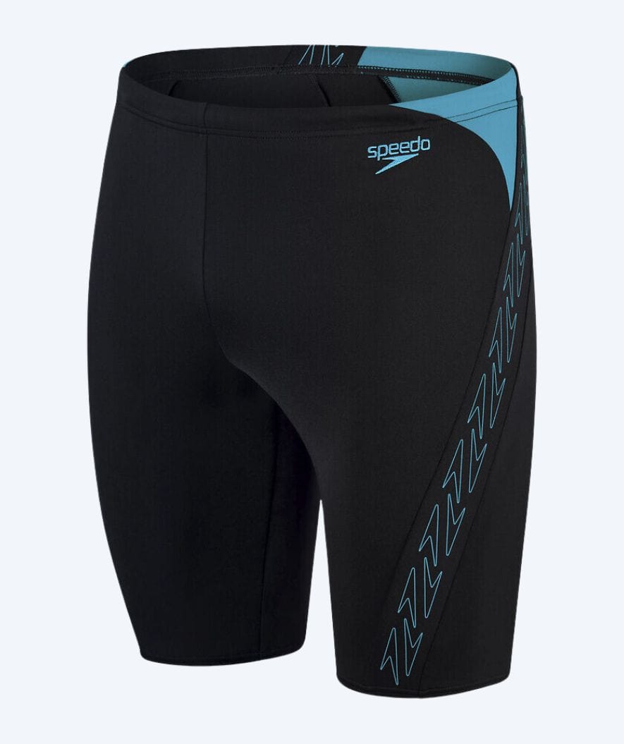 Speedo lange Badehose für Herren - Hyperboom Splice - Schwarz/blau