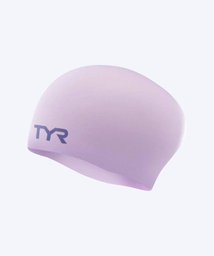 TYR Badekappe für langes Haar - Silikon - Rosa