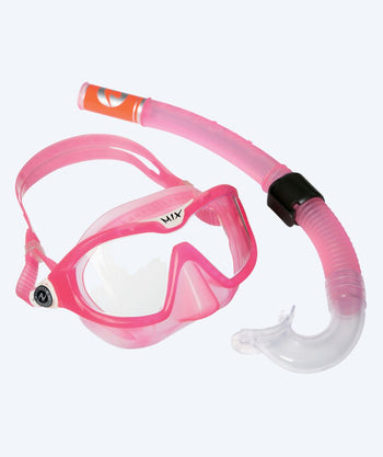 Aqualung Combo Schnorchelset für Kinder (4-8) - Combo Mix - Rosa/weiß