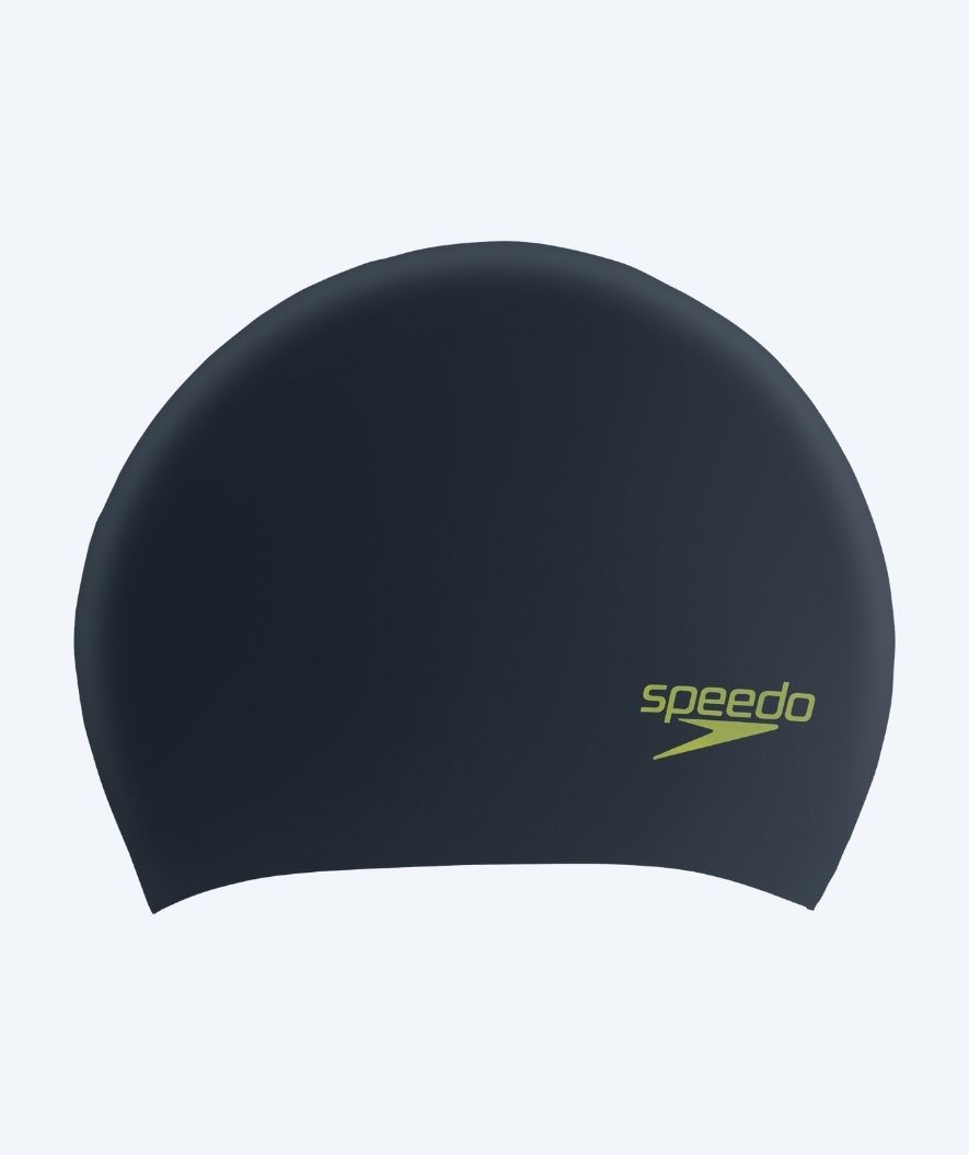 Speedo Badekappe für Junior (6-16) - Plain - Schwarz/grün