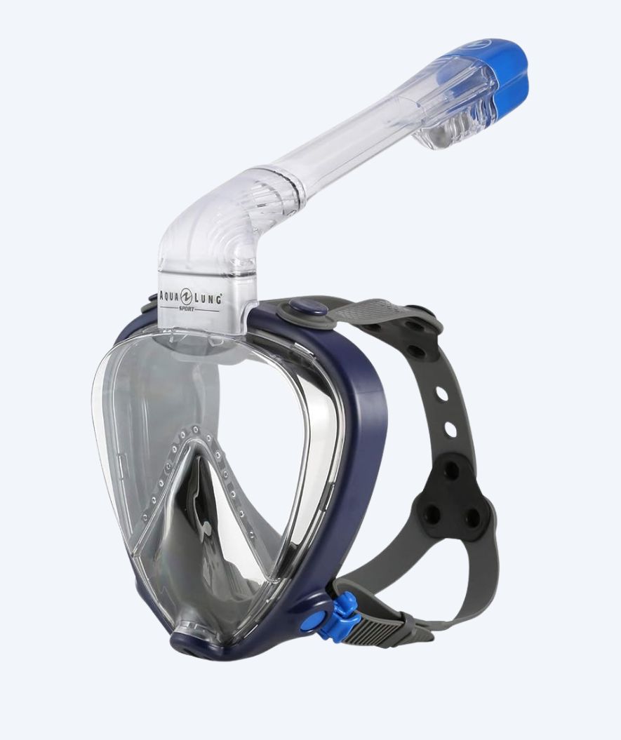 Aqualung Vollgesichts-Tauchmaske für Erwachsene - Smart - Dunkelblau/Grau