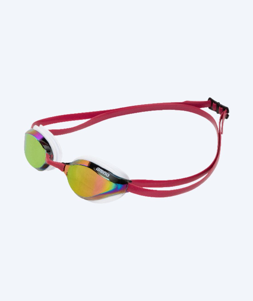 Arena Elite Schwimmbrille – Python – Rot/Gold (Mirror-Linse)