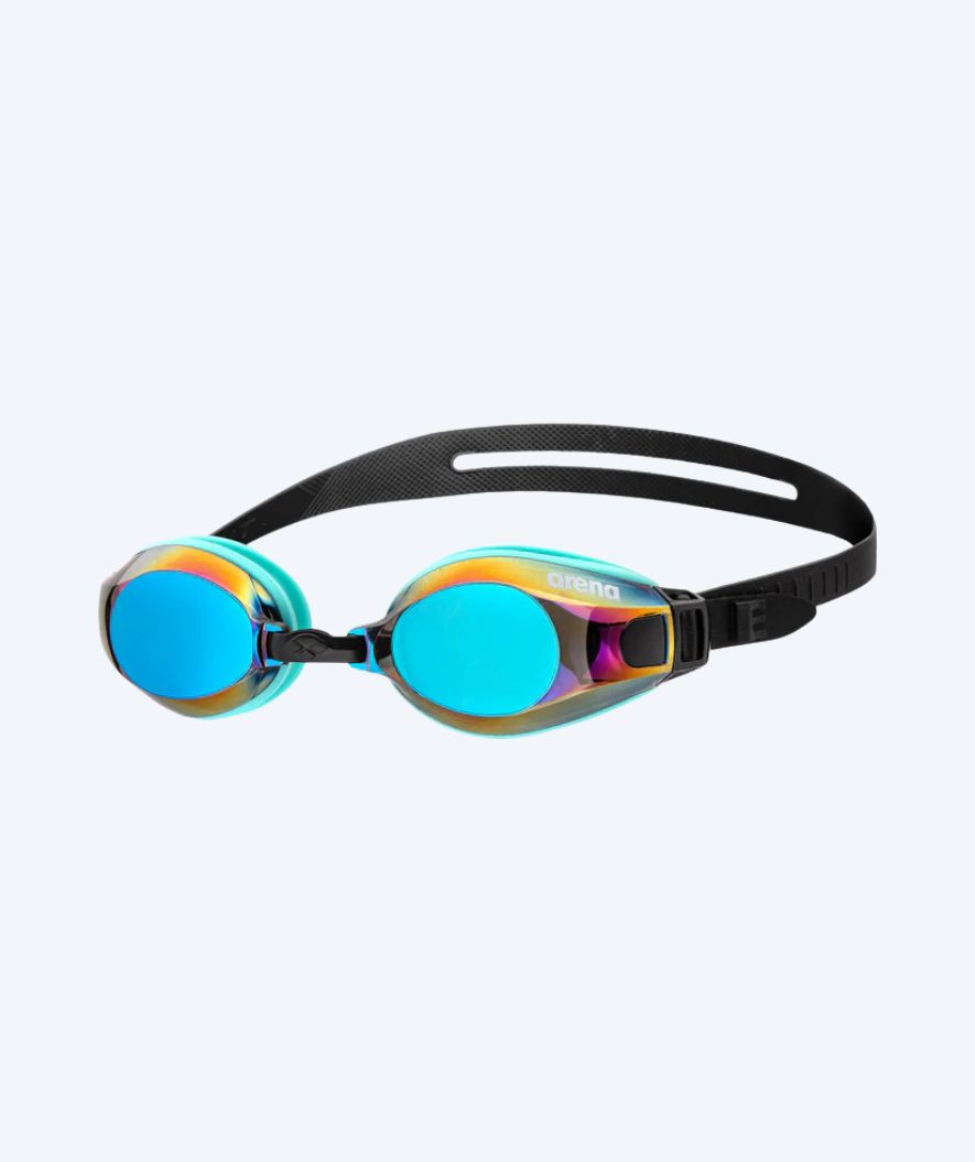 Arena Schwimmbrille fürs Training - Zoom X-Fit Mirror - Schwarz/Blau