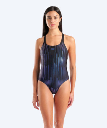 Arena Badeanzug für Damen - Hyacinth - Schwarz/Blau