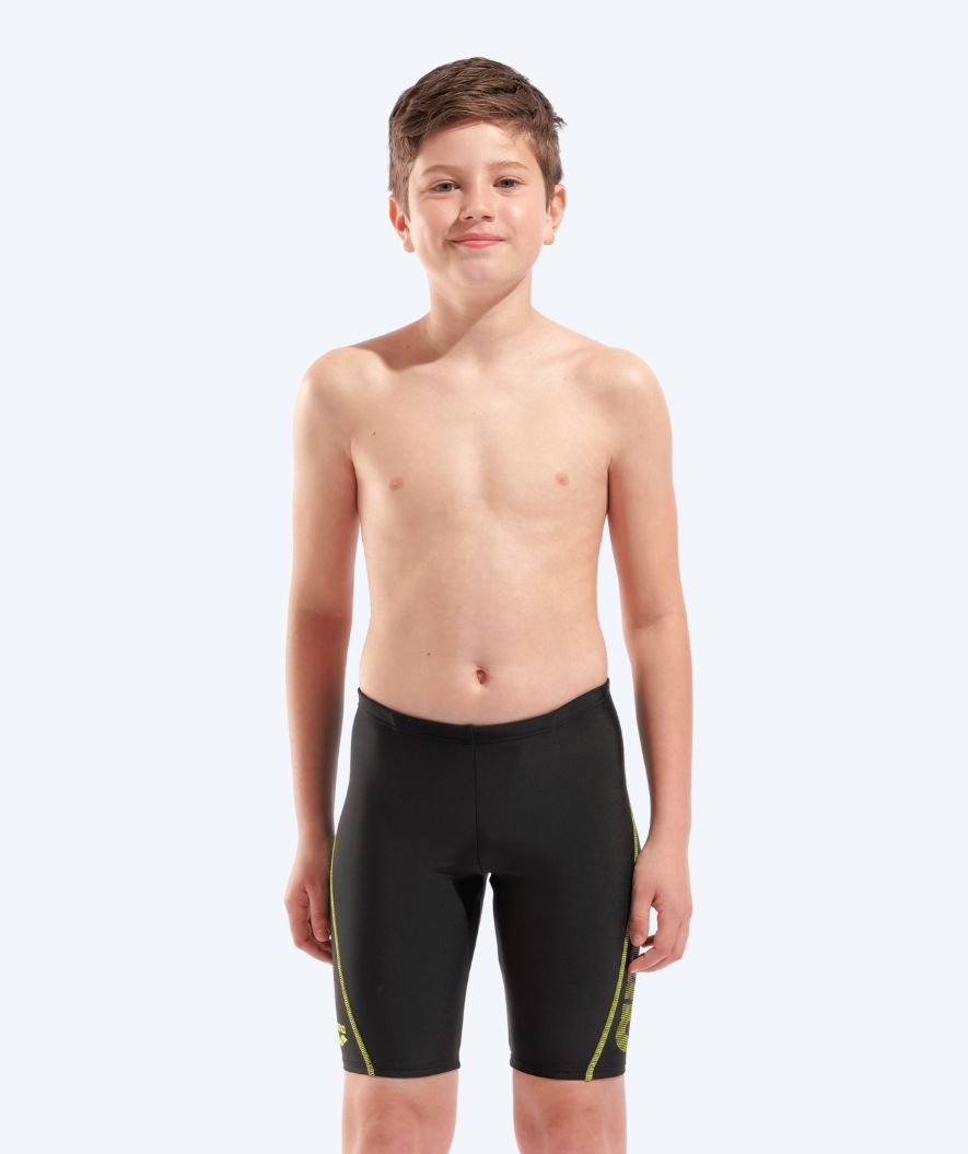Arena lange Badehose für Jungen - Logo - Schwarz/Grün
