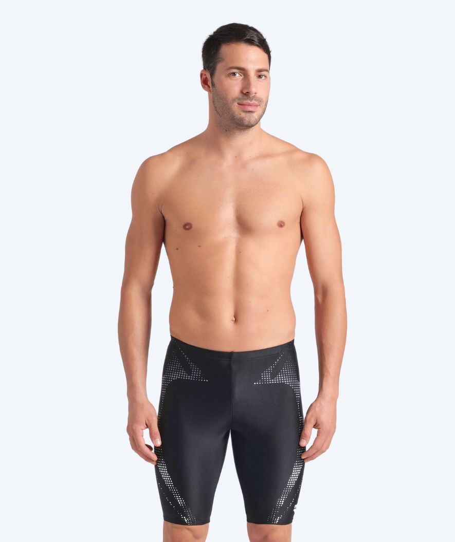 Arena lange Badehose für Herren - Spider Web - Schwarz/Weiss