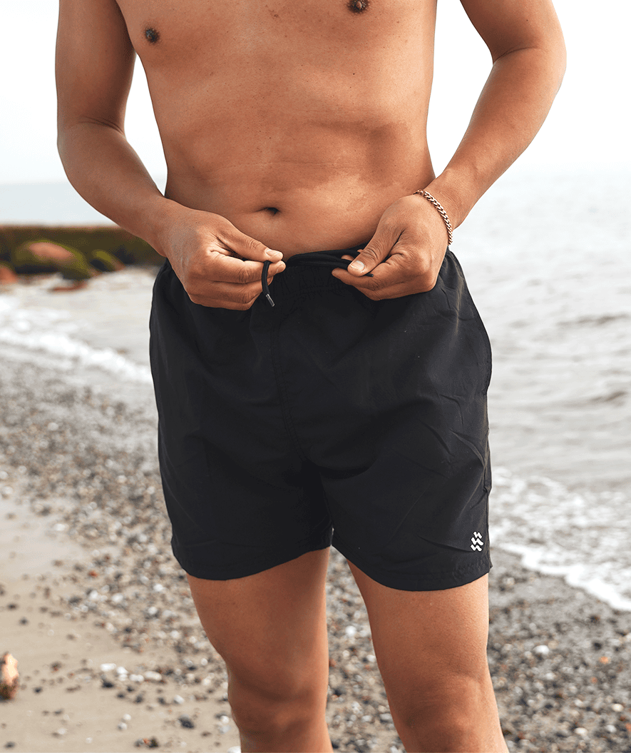 Watery Badeshorts für Jungen - Waverly - Schwarz