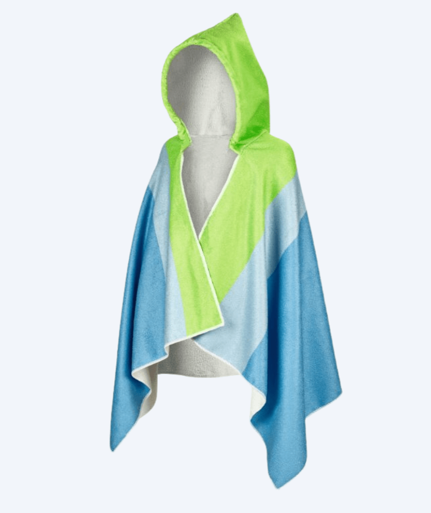 Beco Umhang Handtuch mit Kapuze für Kinder - Sealife - Blau/Grün