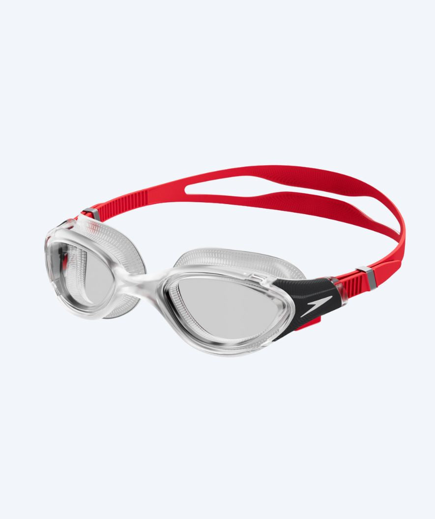 Speedo Biofuse 2.0 Schwimmbrille fürs Training - Weiß/Rot