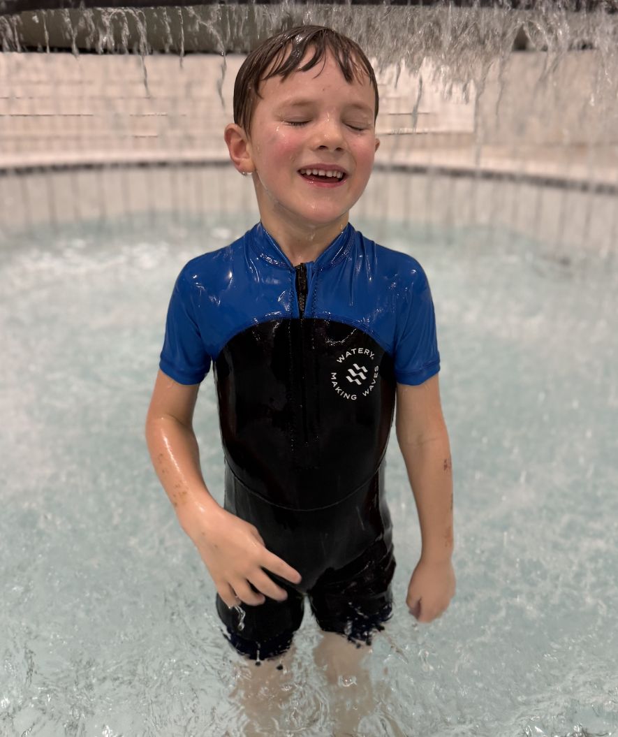 Watery UV Neoprenanzug für Kinder - Calypso Shorty - Dunkelblau