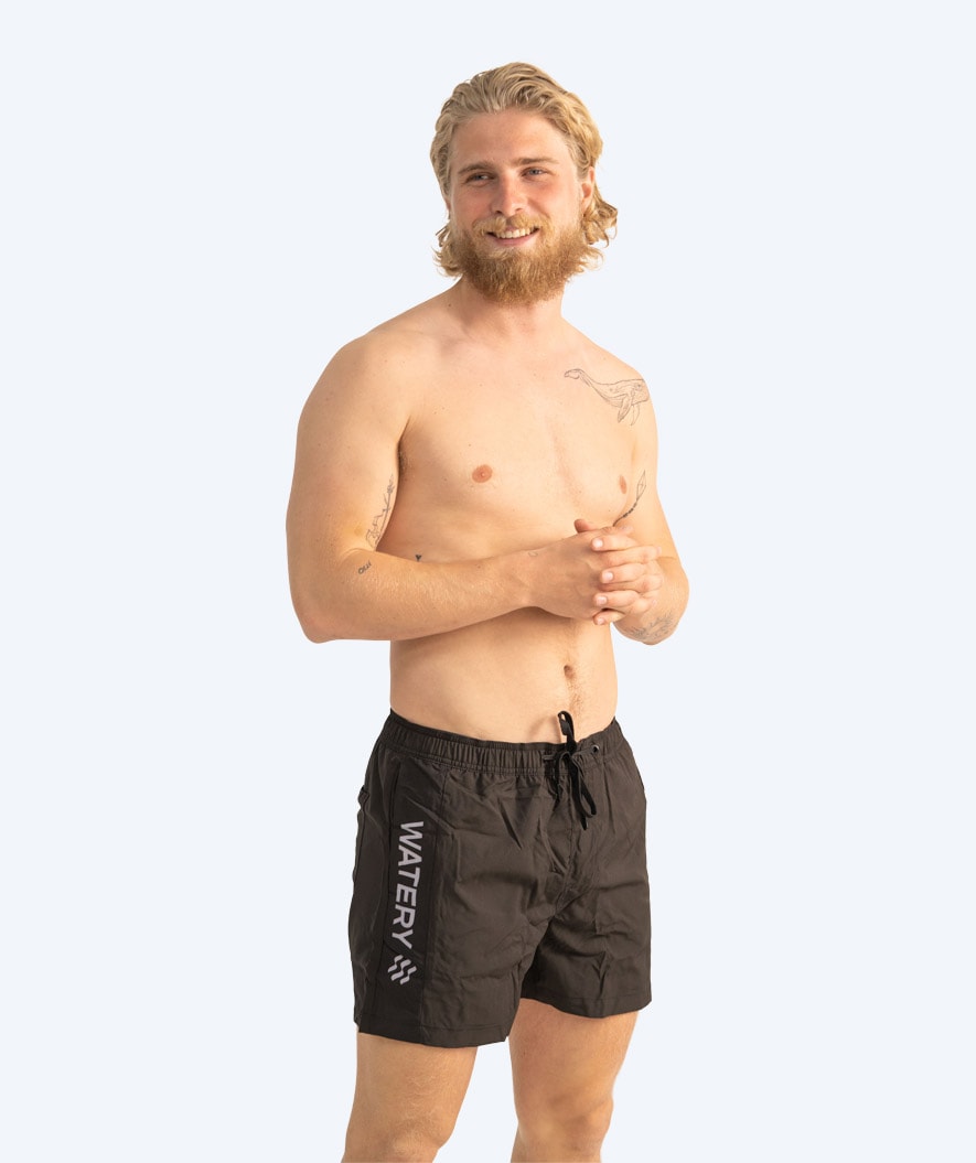 Watery Badeshorts für Herren - Signature Eco - Schwarz