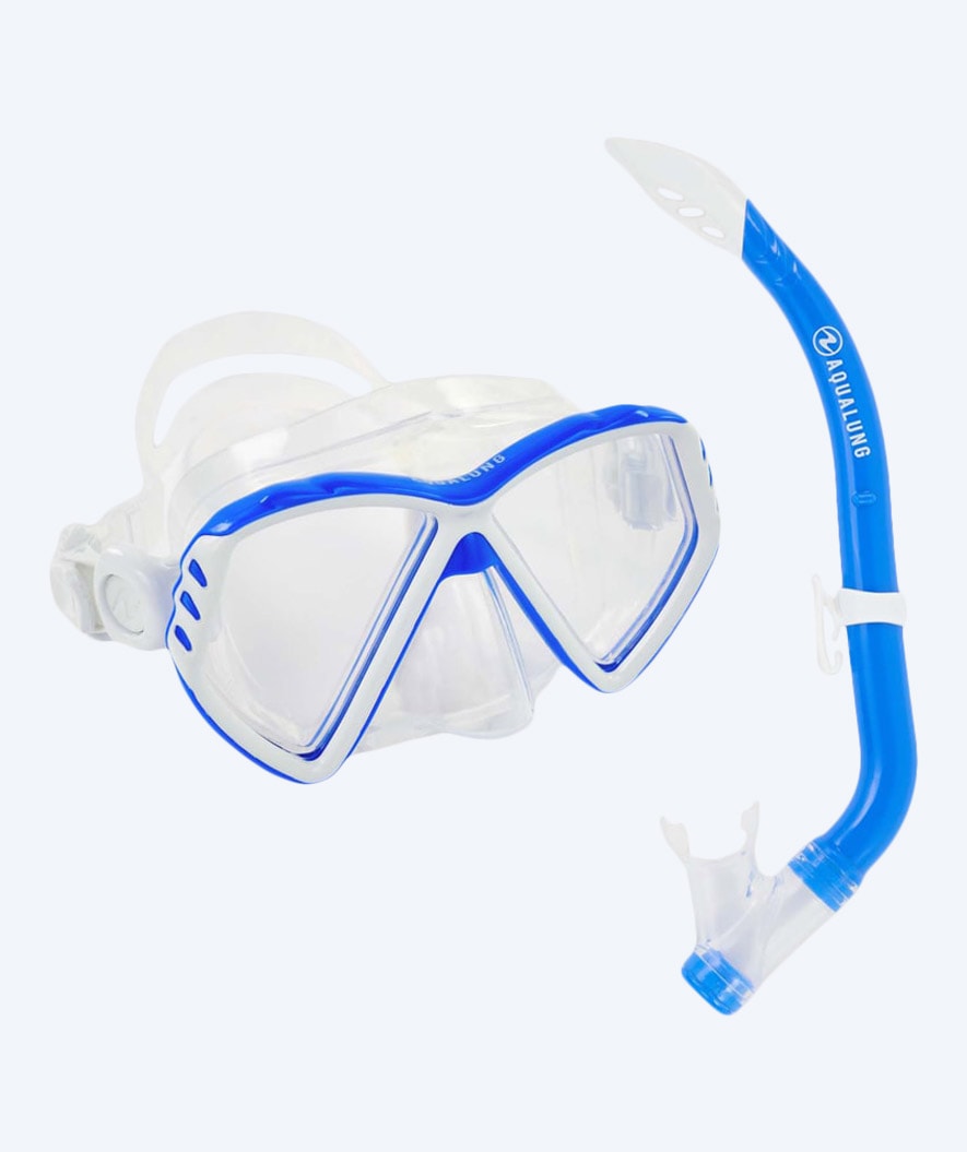 Aqualung Combo Schnorchelset für Kinder (8-18) - Combo Cub - Klar/Blau