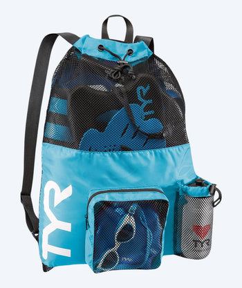 TYR Netzbeutel zum Schwimmen - Big Mesh Mummy 40L - Hellblau