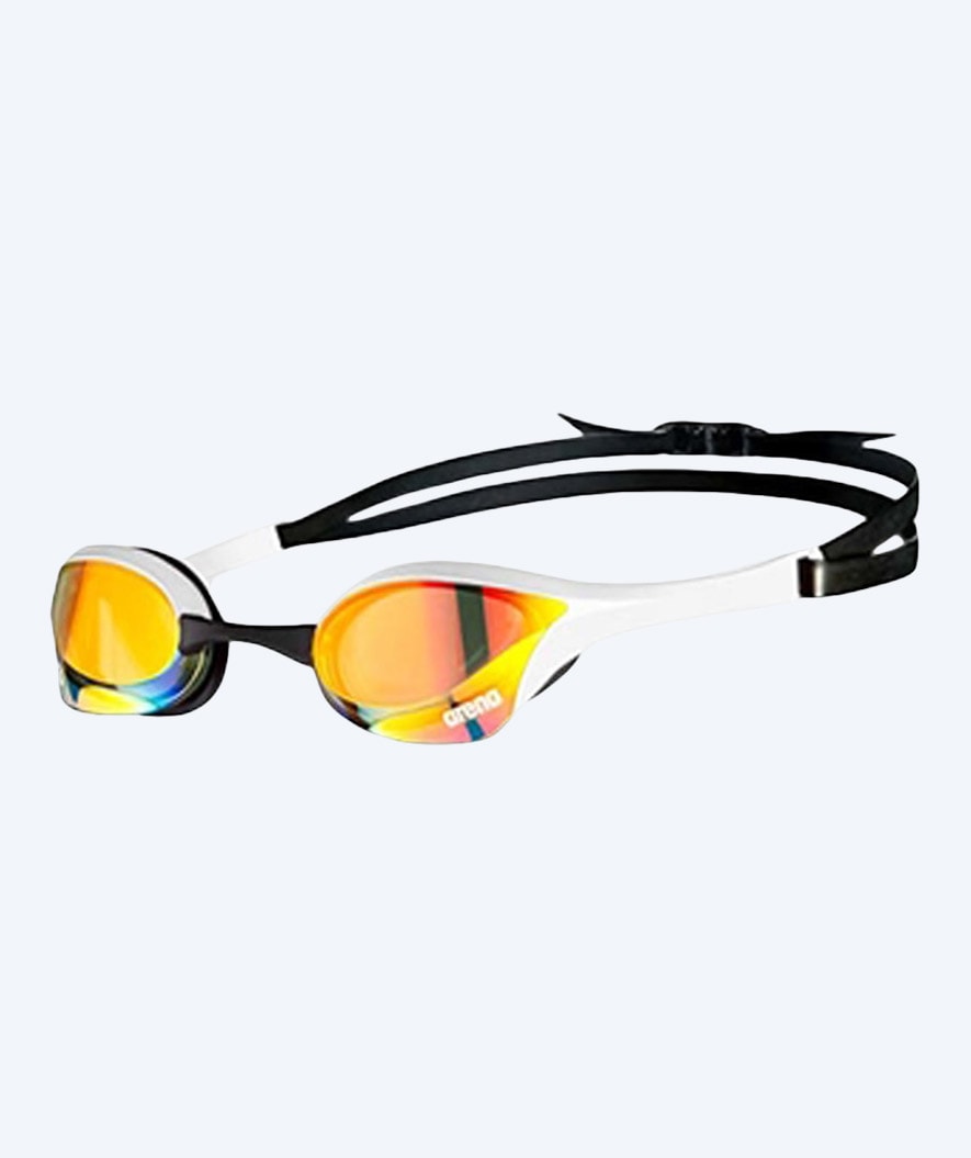 Arena Elite Schwimmbrille - Cobra Ultra SWIPE Mirror - Weiß/gold