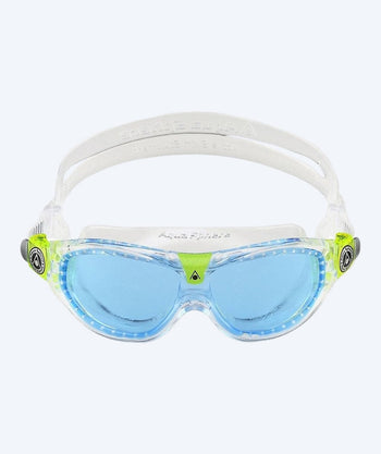 Aquasphere Schwimmbrille für Kinder (3-10) - Seal 2 - Weiß/klar (Blaue Linse)