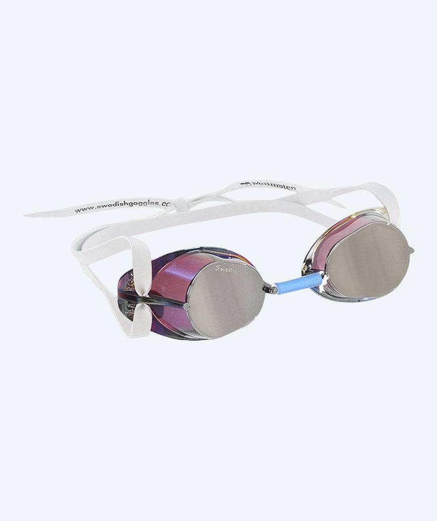 Malmsten Schwimmbrille fürs Training - Swedish Mirror - Silber