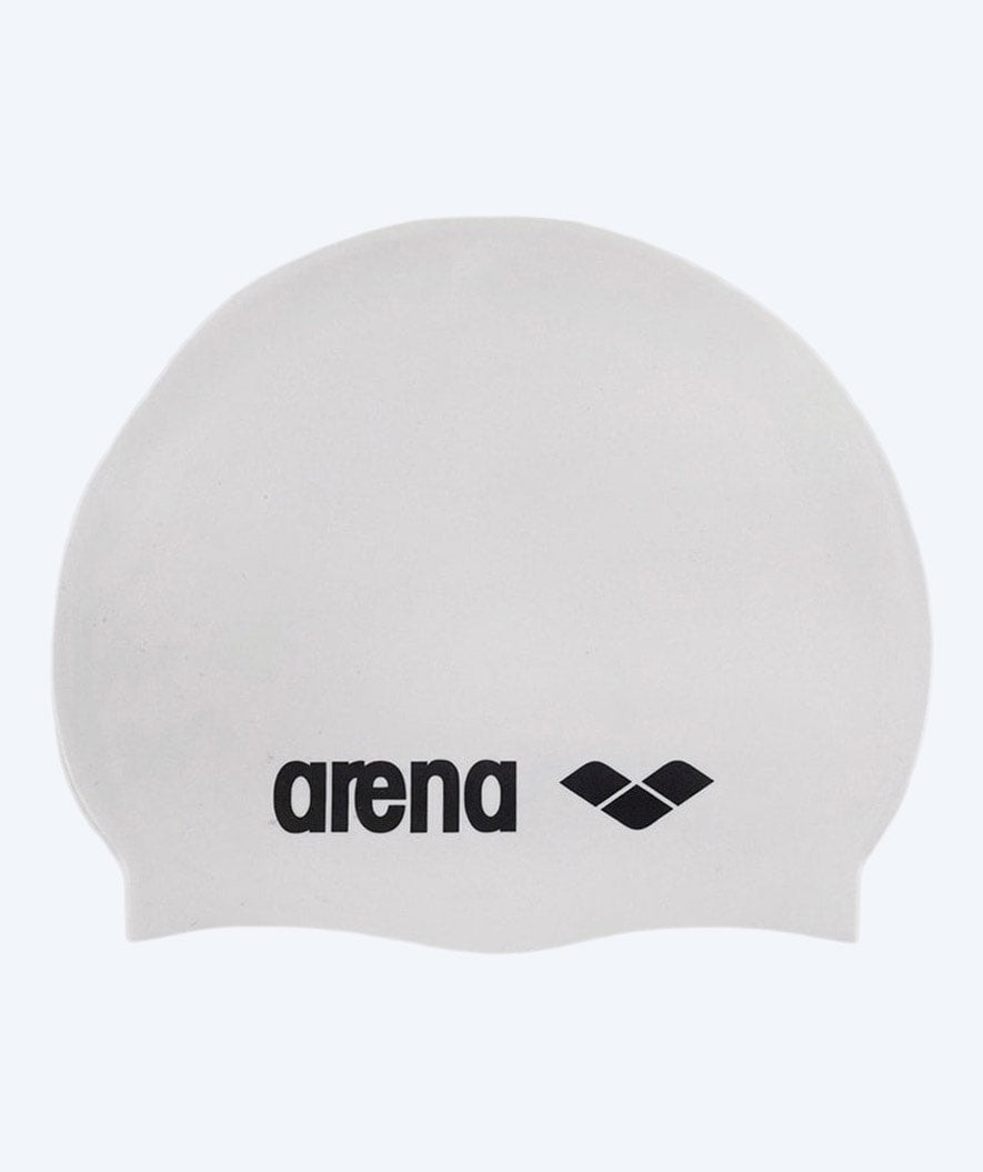 Arena Badekappe - Classic Silikon - Weiß/Schwarz
