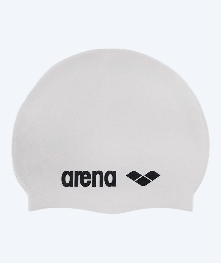 Arena Badekappe - Classic Silicone - Weiss/Schwarz