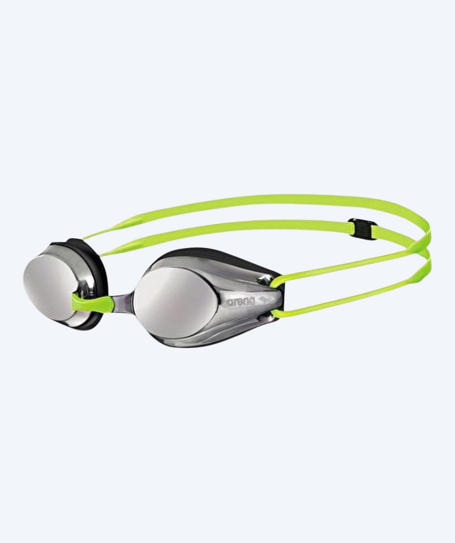 Arena Wettkampf Schwimmbrille für Kinder (6-12) - Tracks Mirror - Grün